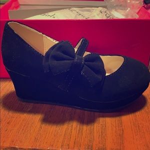 Little girl dressy wedge